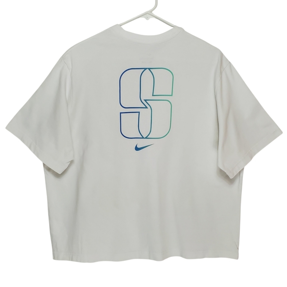 1315 * Nike Sabrina Ionescu Boxy Basketball Graphic Tee Loose Fit White Size XL - Picture 3 of 10